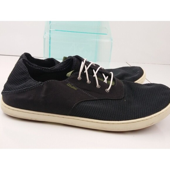 OluKai Nohea Moku Men\'s Size 12 Boat Shoes Black Slip On Sneakers Drop Heels main image 5